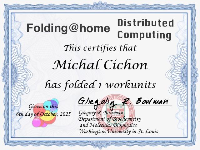 Folding@Home: certificate